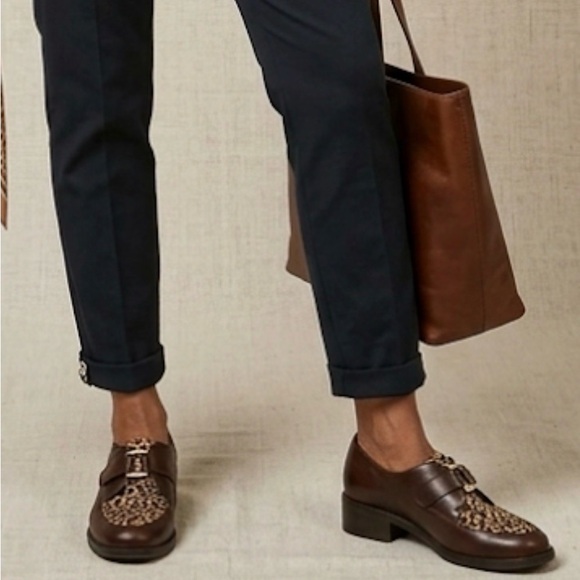Brighton Shoes - Brighton Leopard Haircalf Leather Loafers